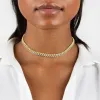 Two Tone Pavé Chain Link Choker sold by Adina Eden's