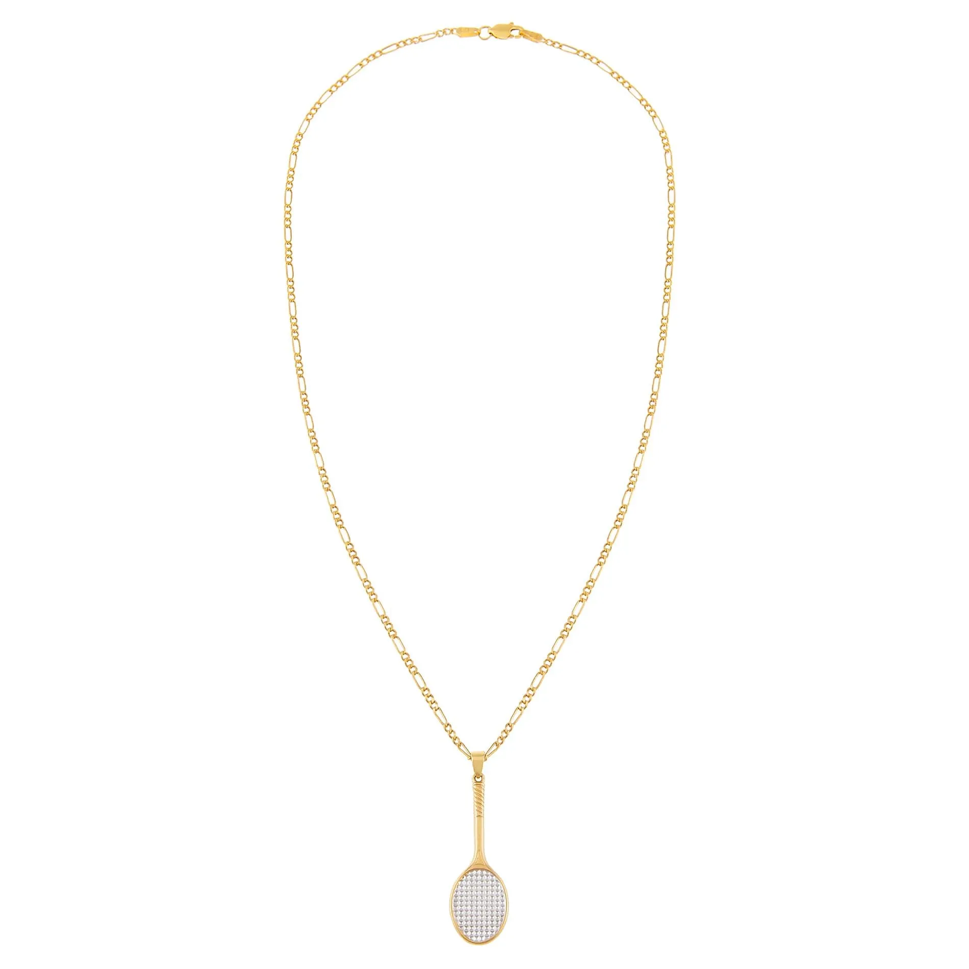 Tennis Racket Necklace 14K sold by Adina Eden's product image thumbnail 3