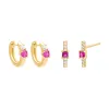 CZ x Colored Earring Combo Set sold by Adina Eden's
