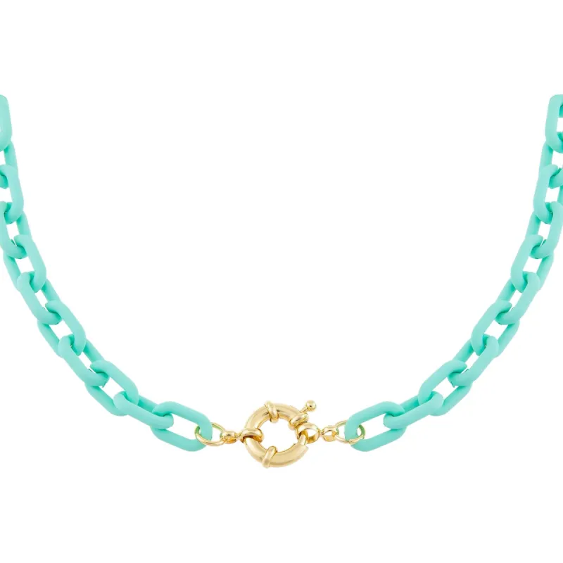 Pastel Colored Paper Clip Toggle Choker sold by Adina Eden's
