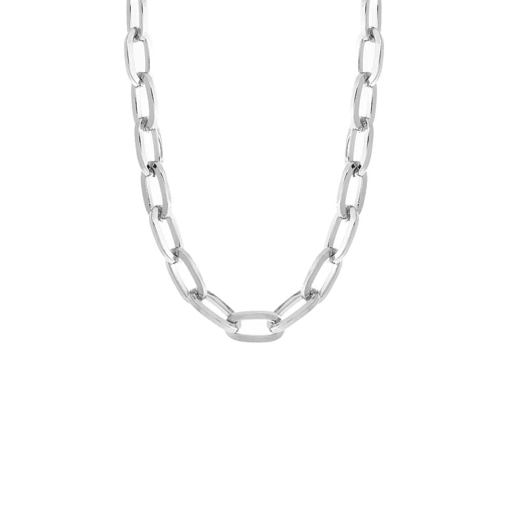 Round Elongated Chain Necklace sold by Adina Eden's product image thumbnail 4