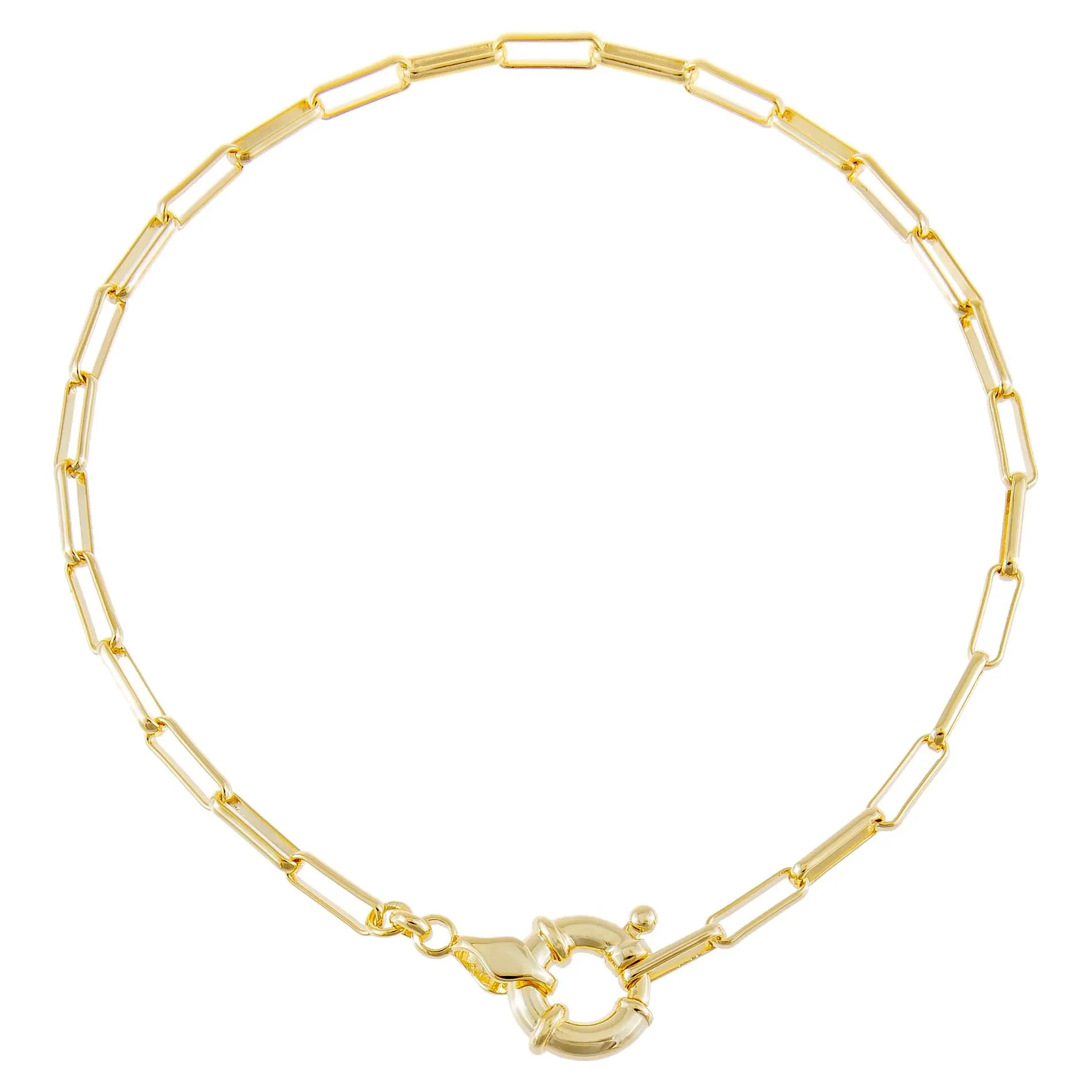 Toggle Oval Link Anklet sold by Adina Eden's