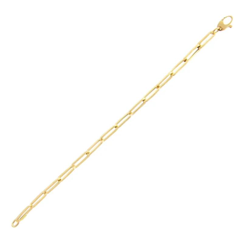 Large Paperclip Chain Bracelet 14K sold by Adina Eden's