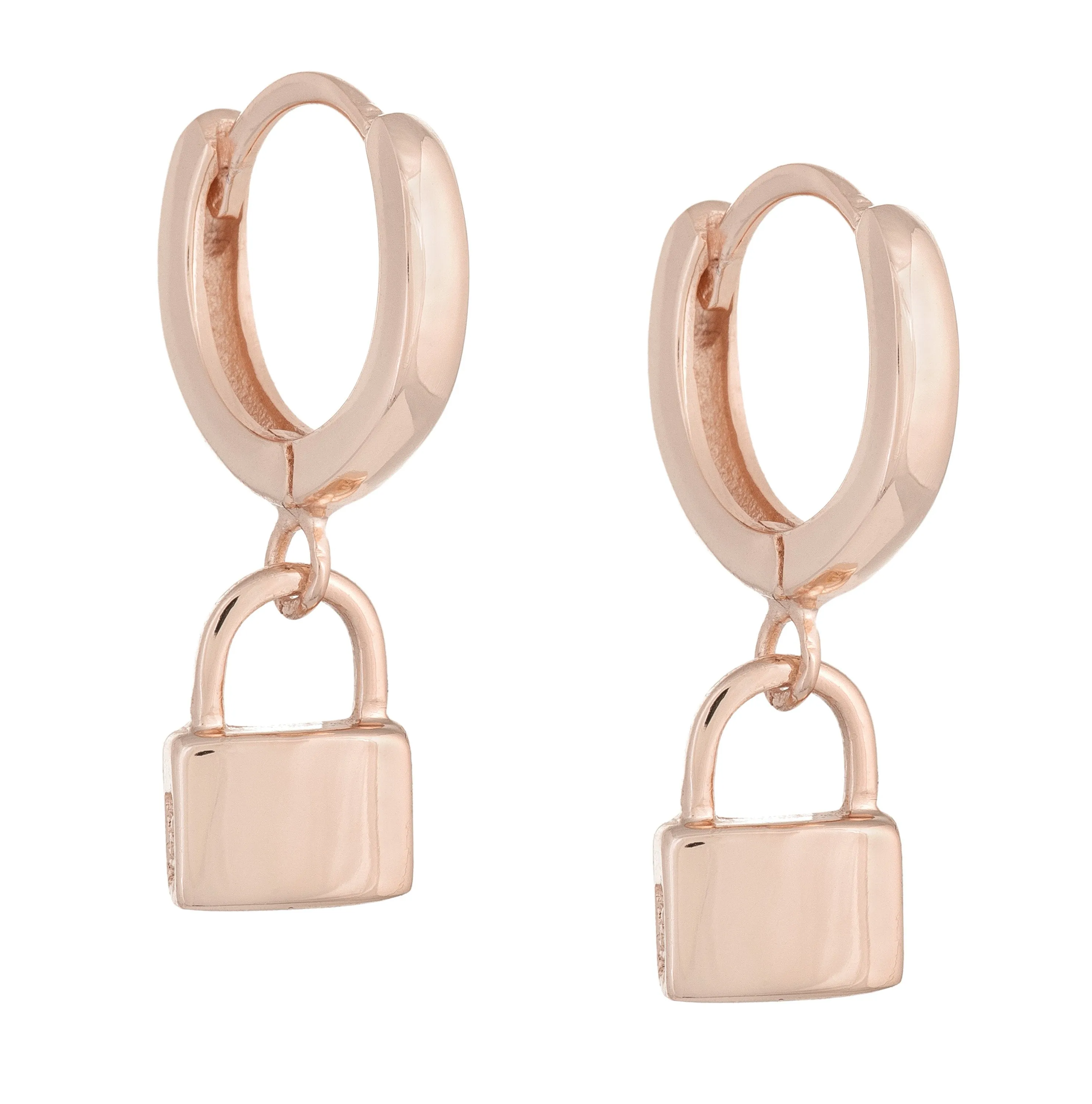 Lock Huggie Earring sold by Adina Eden's product image thumbnail 3