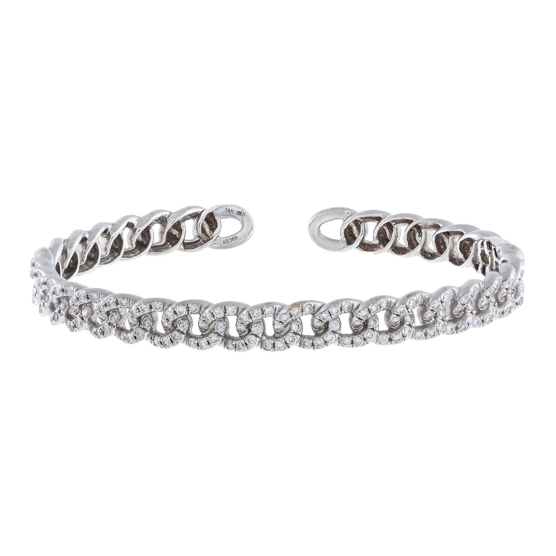 Diamond Chain Link Bangle 14K sold by Adina Eden's