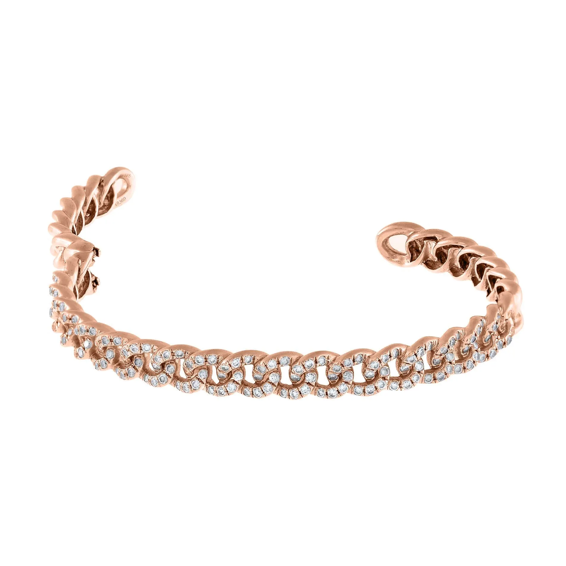 Diamond Chain Link Bangle 14K sold by Adina Eden's product image thumbnail 4
