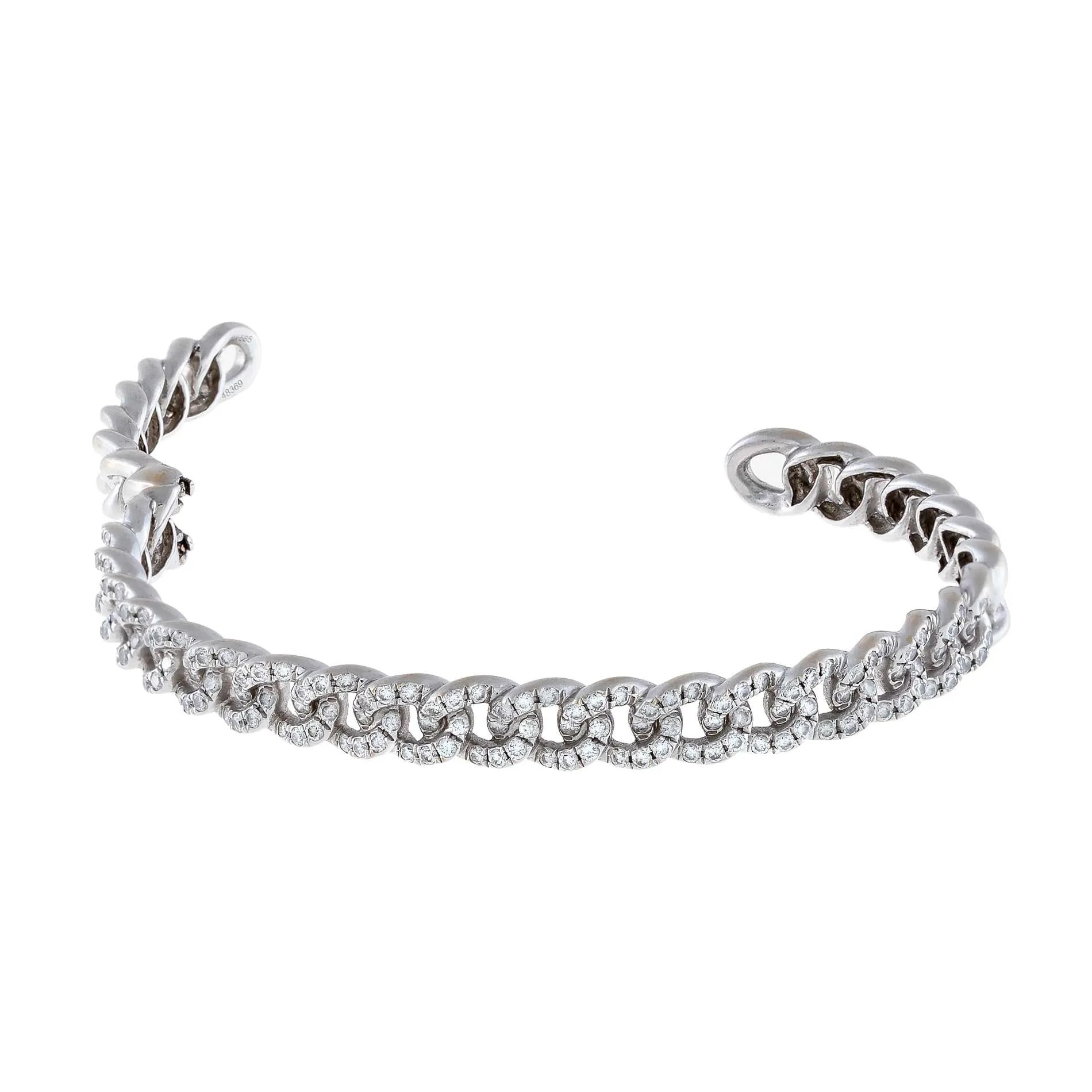 Diamond Chain Link Bangle 14K sold by Adina Eden's product image thumbnail 2