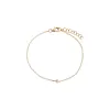 Diamond Dainty Trio Cluster Bracelet 14K sold by Adina Eden's