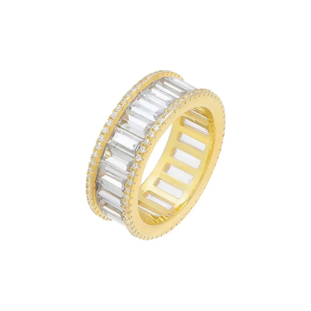 Pavé x Baguette Eternity Band sold by Adina Eden's product image thumbnail 2
