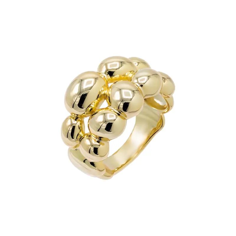 Chunky Double Row Beaded Ball Ring sold by Adina Eden's
