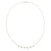 Floating Multi Shape Diamond Necklace 14K sold by Adina Eden's
