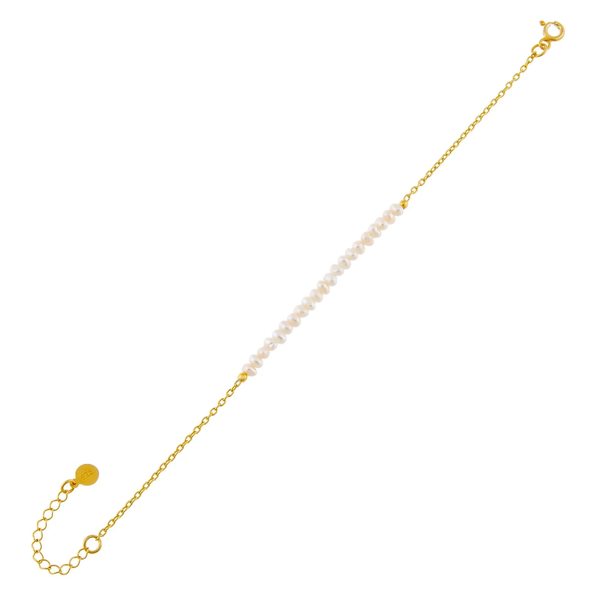 Freshwater Pearl Chain Bracelet sold by Adina Eden's