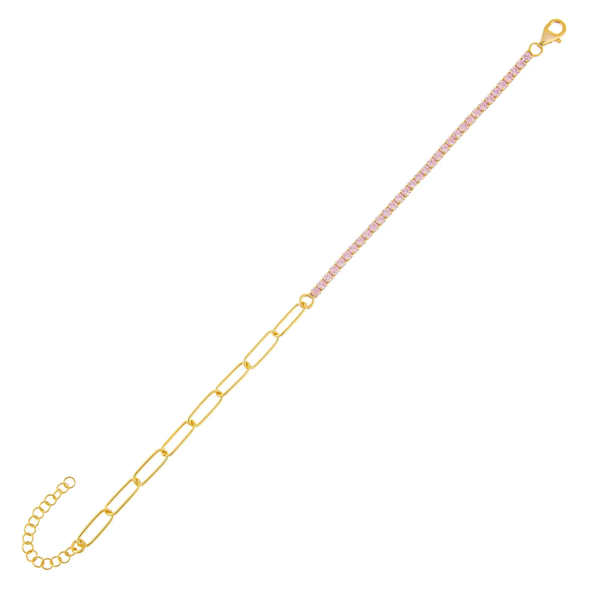 Tennis X Link Bracelet sold by Adina Eden's product image thumbnail 3