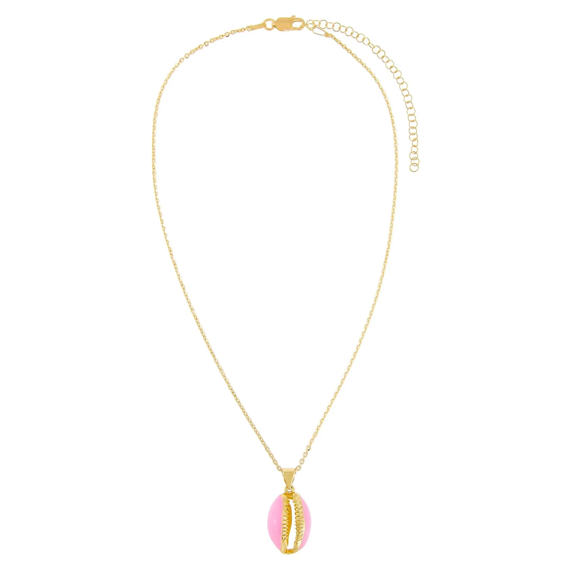 Enamel Seashell Necklace sold by Adina Eden's product image thumbnail 4