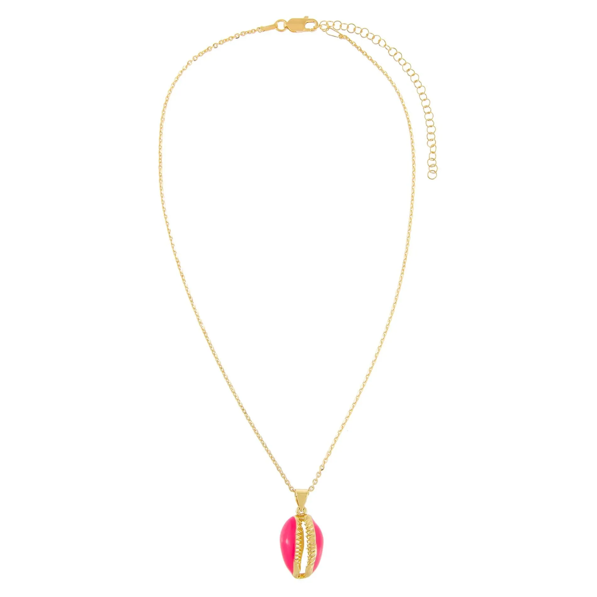 Enamel Seashell Necklace sold by Adina Eden's product image thumbnail 5