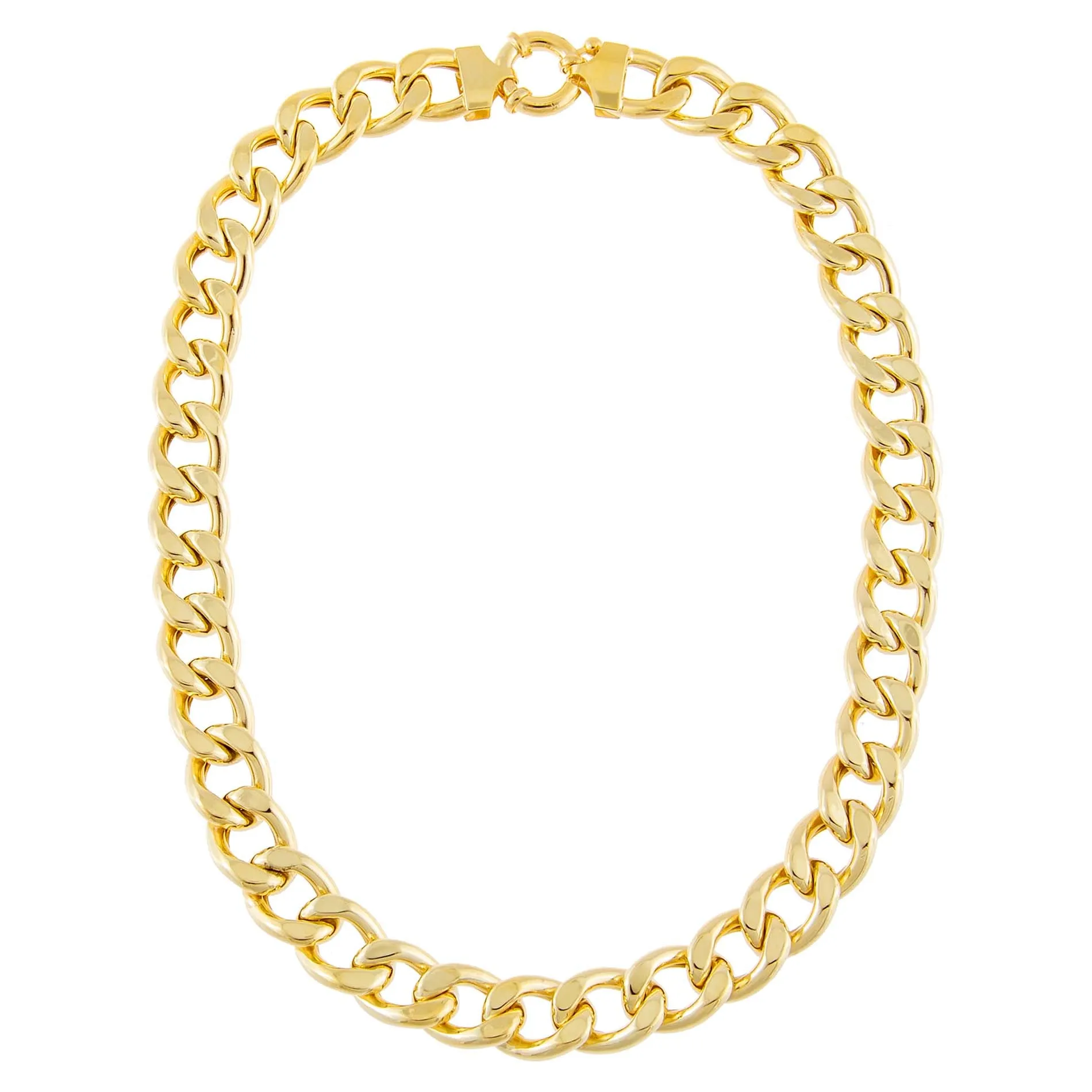 Large Miami Curb Link Necklace sold by Adina Eden's product image thumbnail 3