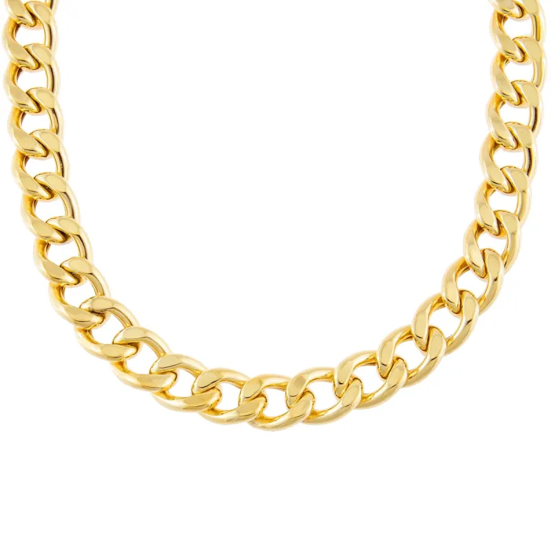Large Miami Curb Link Necklace sold by Adina Eden's