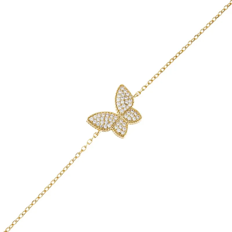 Pavé Butterfly Bracelet sold by Adina Eden's