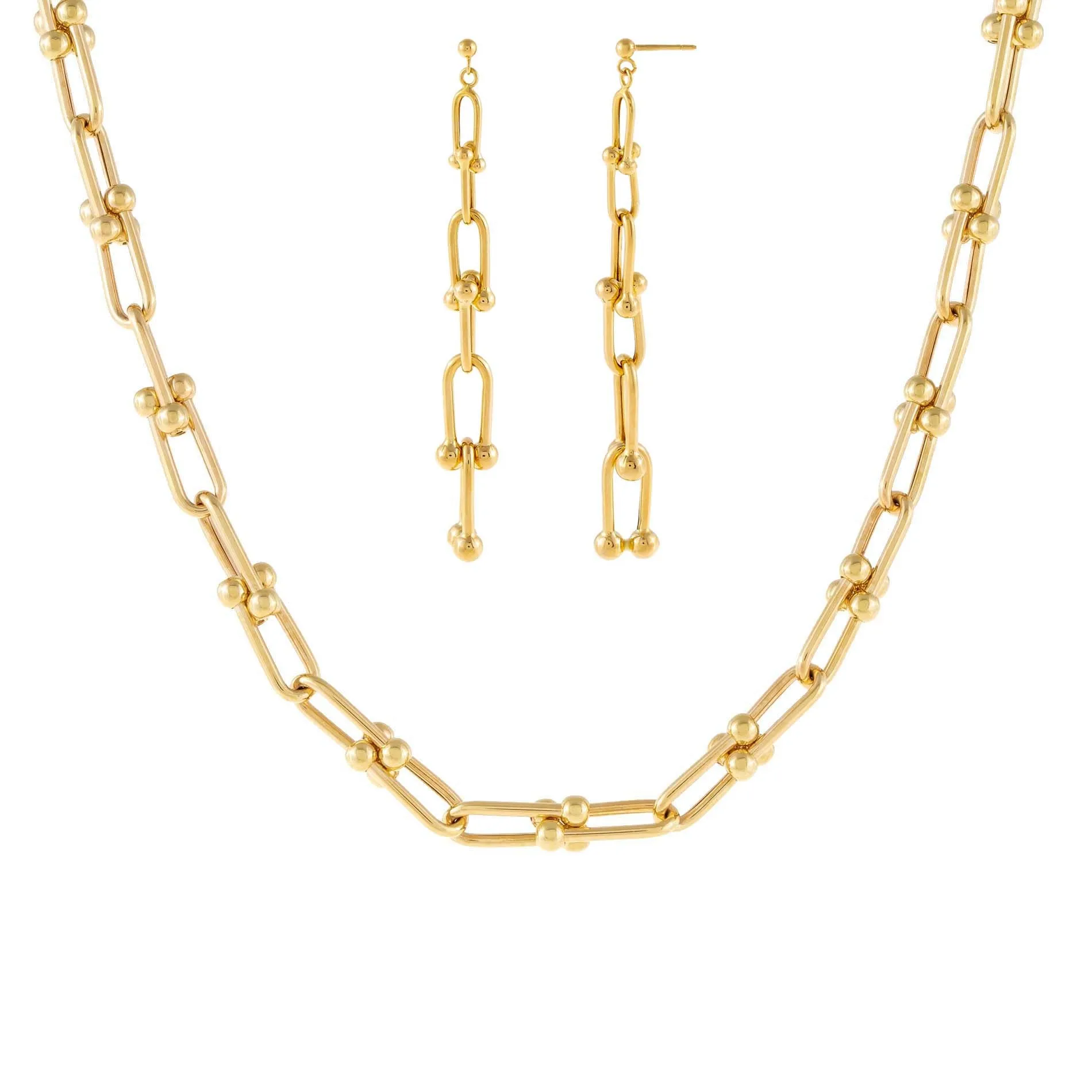 The U Chain Combo Set 14K sold by Adina Eden's