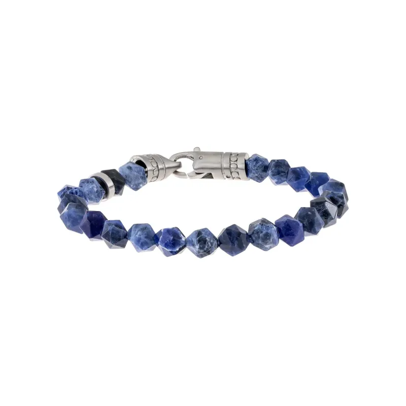 Sodalite Faceted Bead Bracelet sold by Adina Eden's