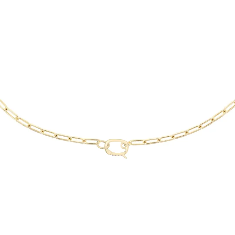 Diamond Toggle Link Necklace 14K sold by Adina Eden's
