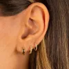 Thin Twisted Huggie Earring 14K sold by Adina Eden's