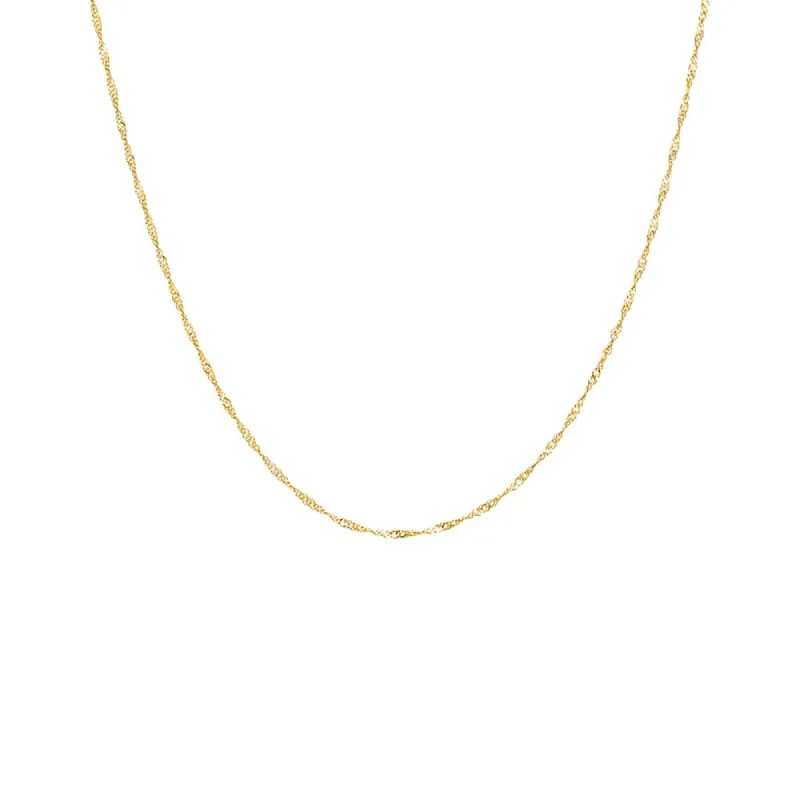 Singapore Chain Necklace 14K sold by Adina Eden's