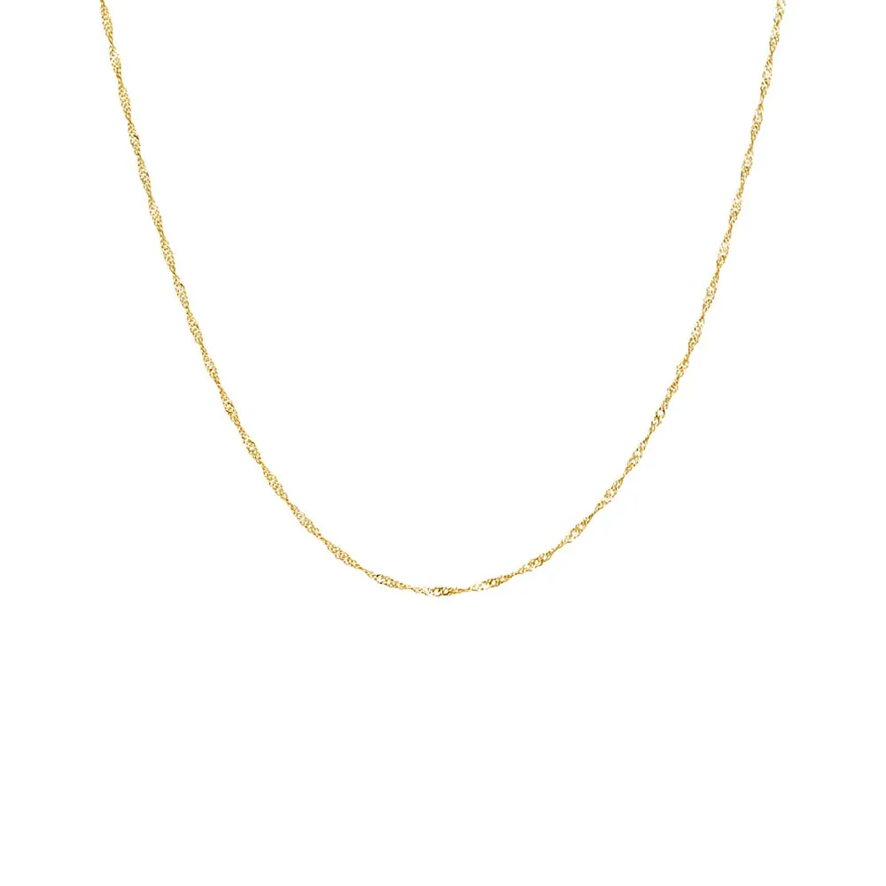 Singapore Chain Necklace 14K sold by Adina Eden's