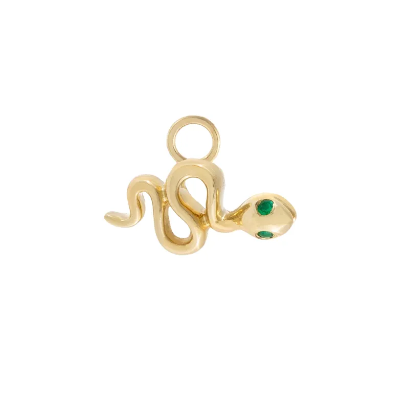 Diamond Snake Charm 14K sold by Adina Eden's