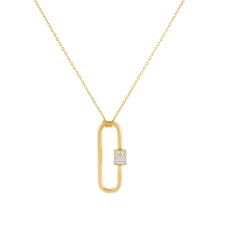 Pavé Toggle Necklace sold by Adina Eden's