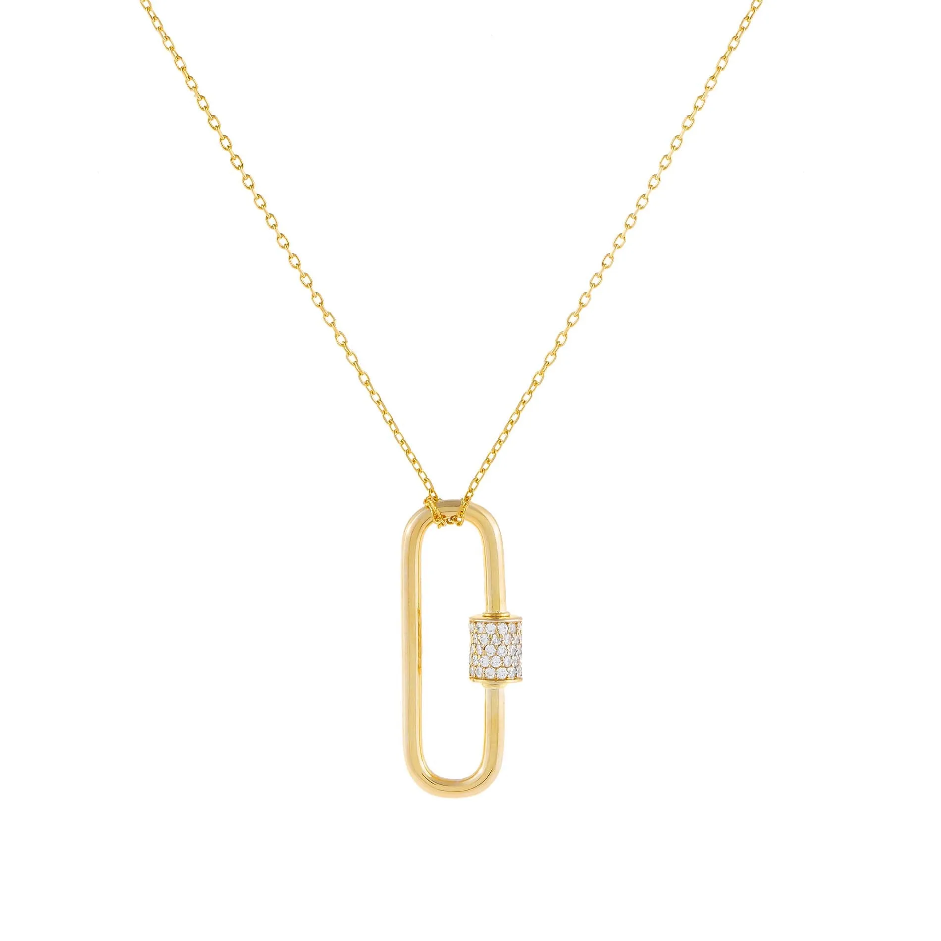 Pavé Toggle Necklace sold by Adina Eden's