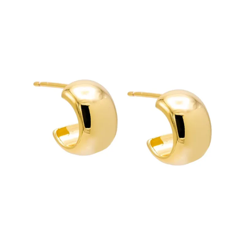 Mini Wide Open Hoop Earring sold by Adina Eden's