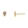 Pavé Diamond Pear Stud Earring 14K sold by Adina Eden's