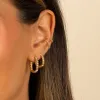 Chunky Beaded Oval Hoop Earring sold by Adina Eden's