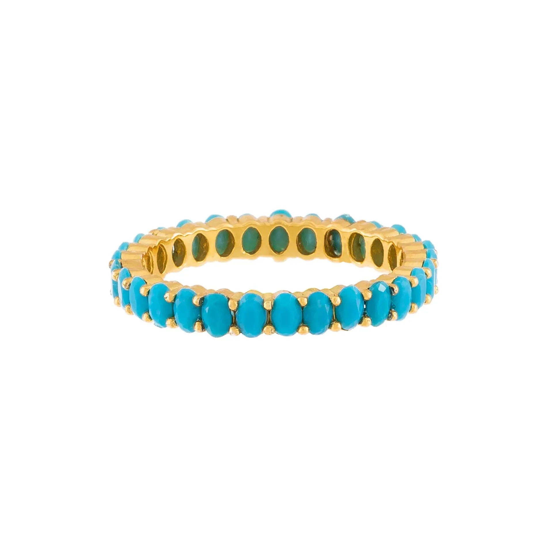 Turquoise Oval Beaded Ring sold by Adina Eden's product image thumbnail 2
