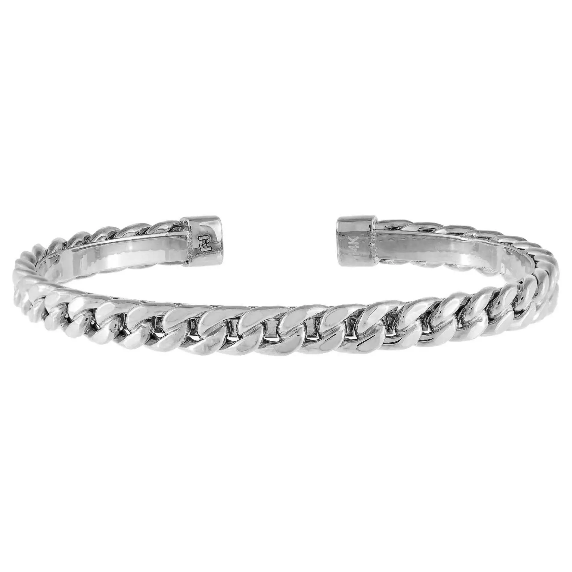 Cuban Chain Bangle 14K sold by Adina Eden's product image thumbnail 3