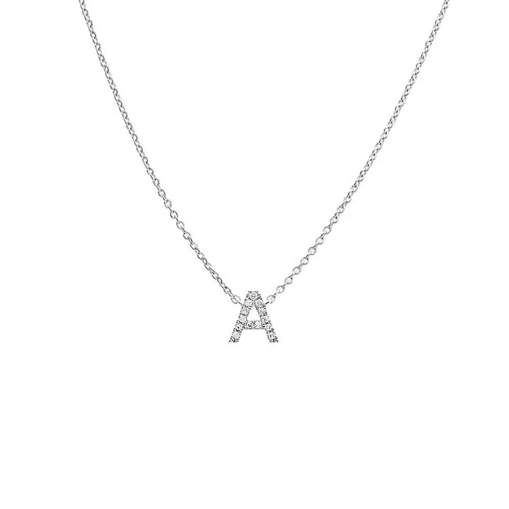 Diamond Initial Necklace 14K sold by Adina Eden's product image thumbnail 4
