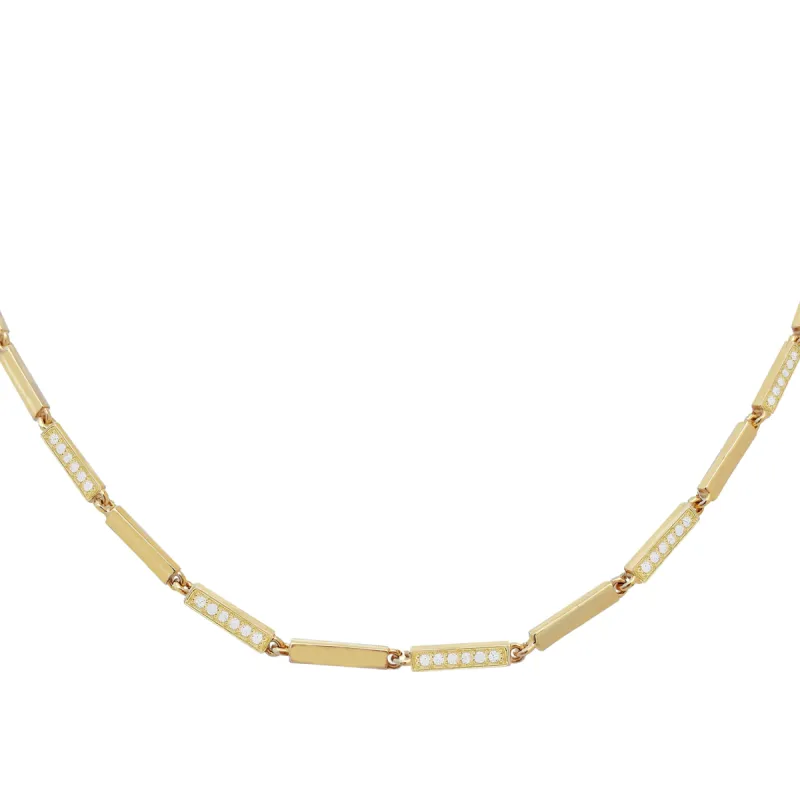 Pavé X Solid Choker sold by Adina Eden's