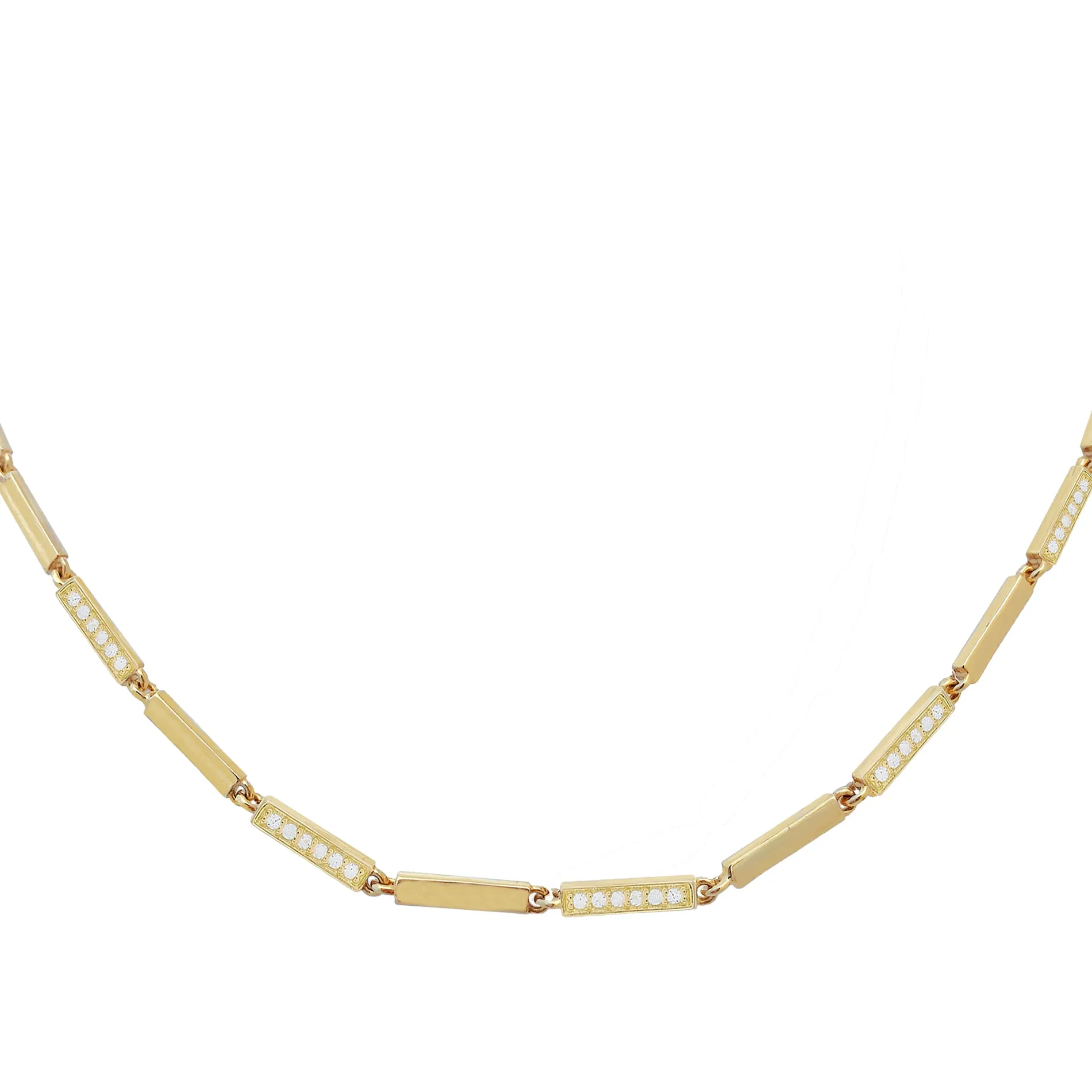 Pavé X Solid Choker sold by Adina Eden's