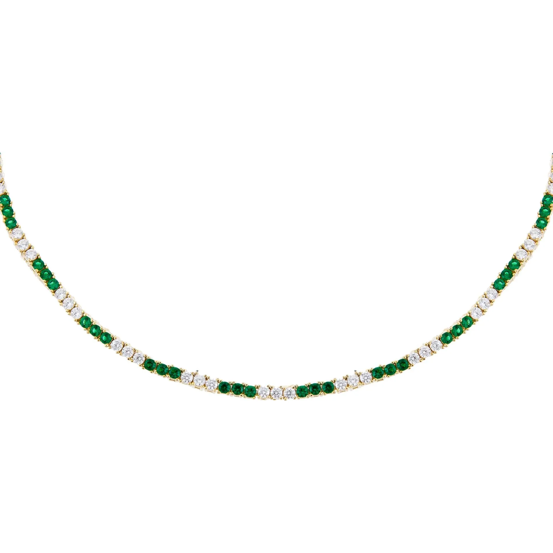 CZ Colored Tennis Choker sold by Adina Eden's