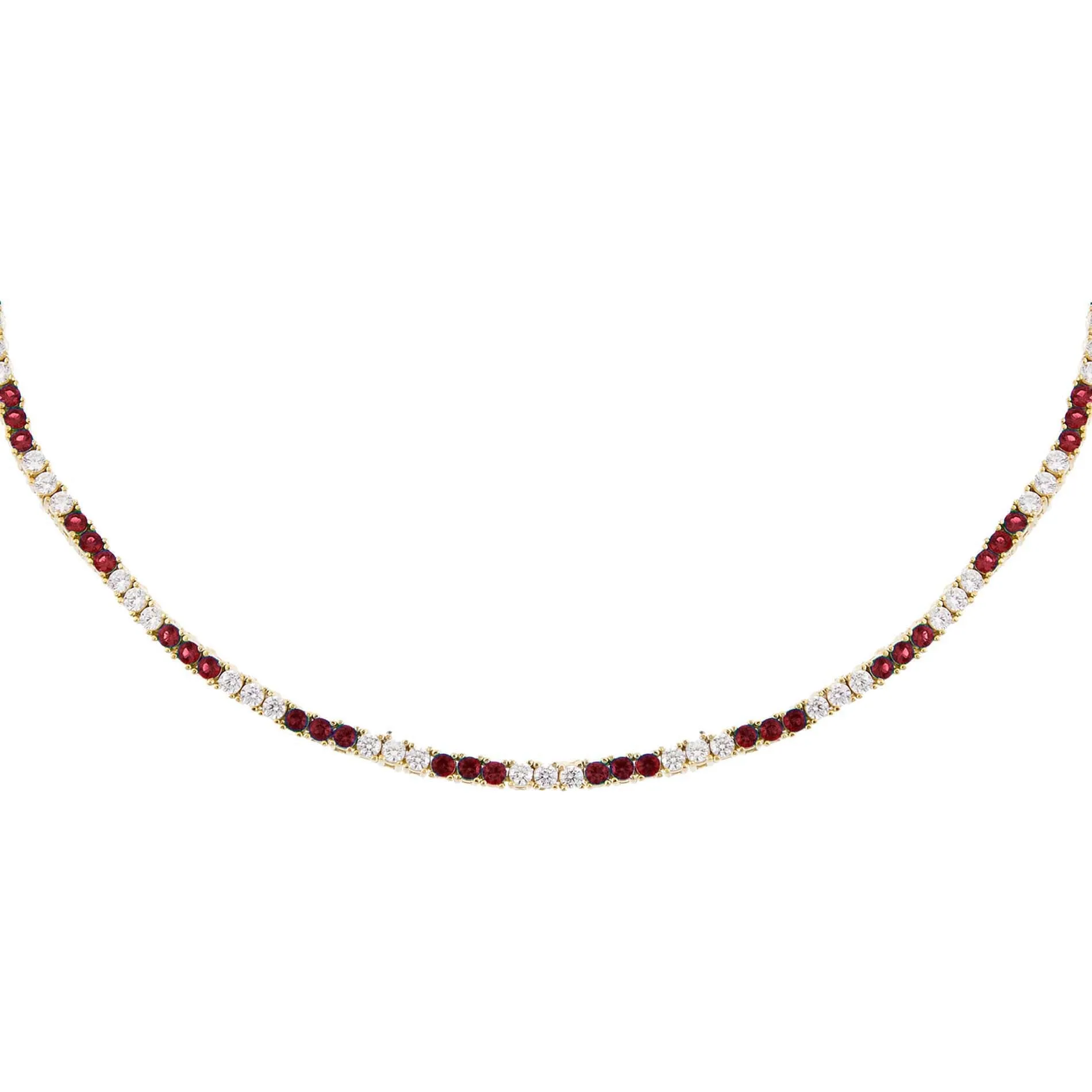CZ Colored Tennis Choker sold by Adina Eden's product image thumbnail 4