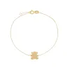 Solid Mini Teddy Bear Bracelet 14K sold by Adina Eden's