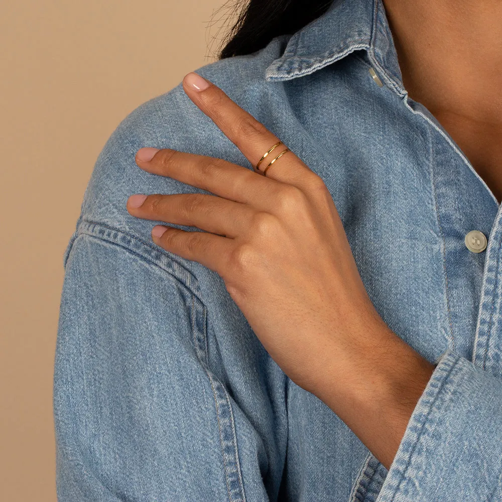 Thin Solid Eternity Ring sold by Adina Eden's product image thumbnail 2