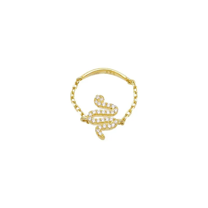 Snake Chain Pinky Ring sold by Adina Eden's