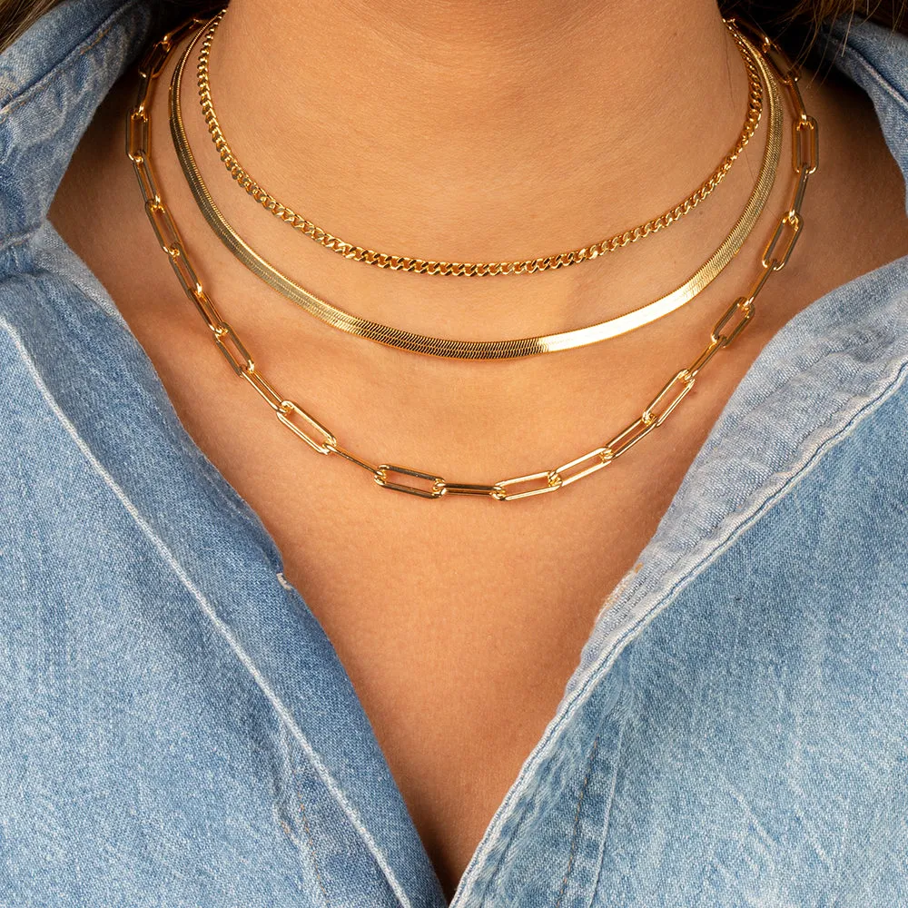 Boss Lady Chain Necklace Combo Set sold by Adina Eden's product image thumbnail 2