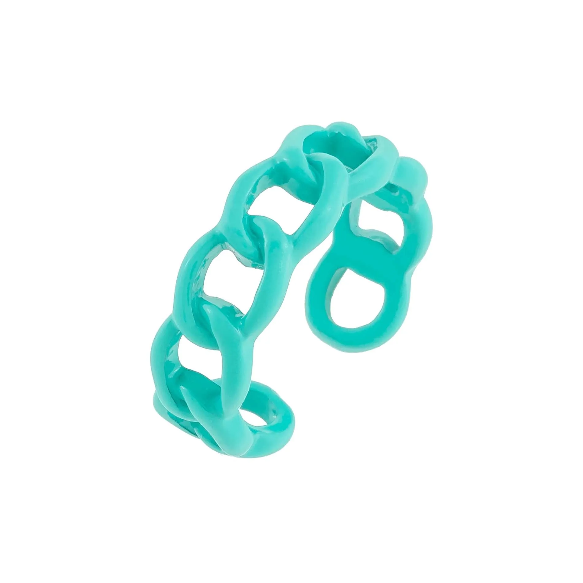 Enamel Colored Chain Link Ring sold by Adina Eden's product image thumbnail 4