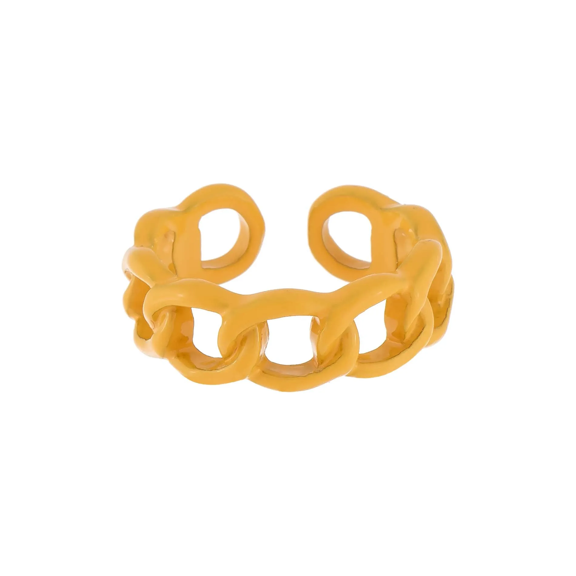 Enamel Colored Chain Link Ring sold by Adina Eden's product image thumbnail 3