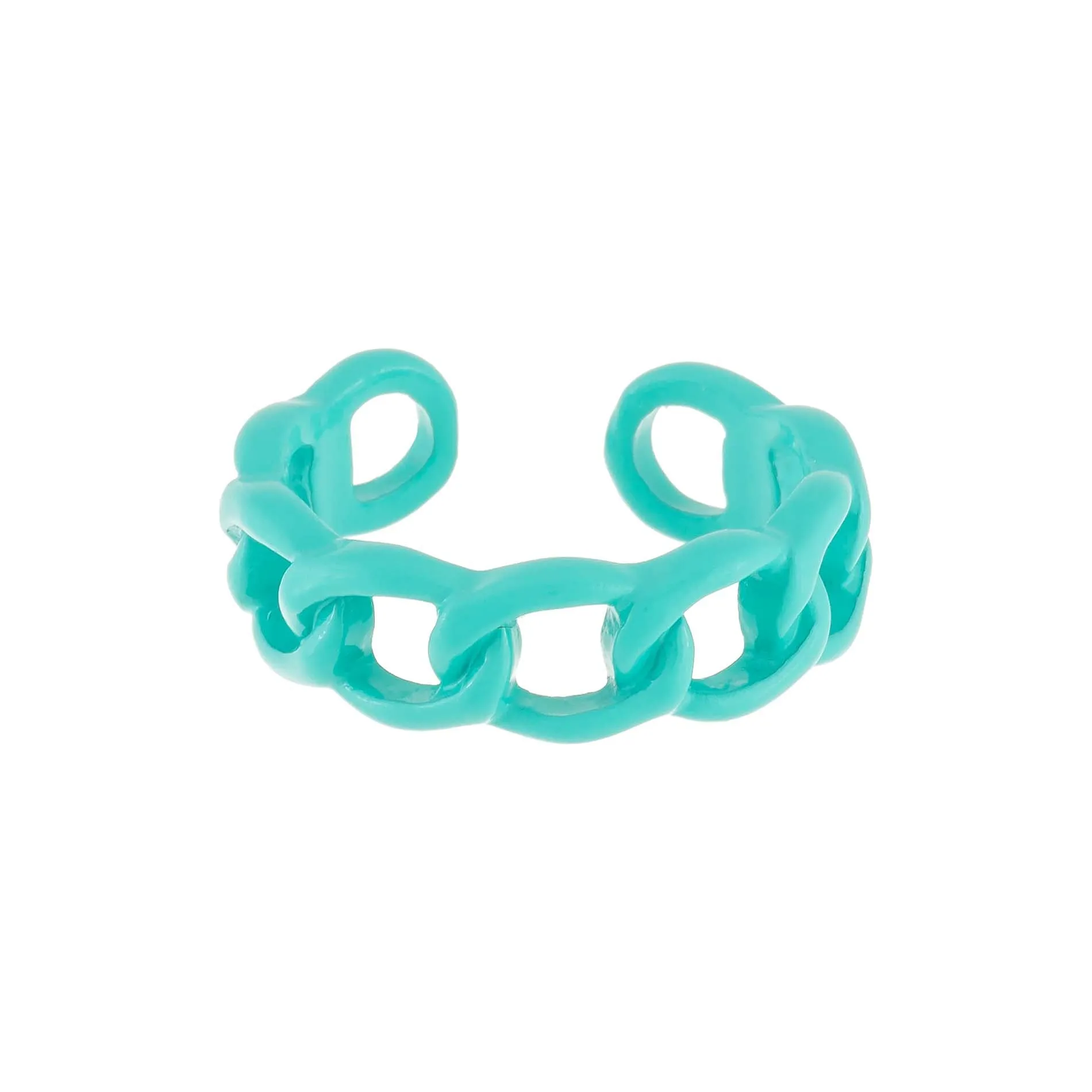 Enamel Colored Chain Link Ring sold by Adina Eden's product image thumbnail 5