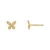 Diamond Butterfly Stud Earring 14K sold by Adina Eden's