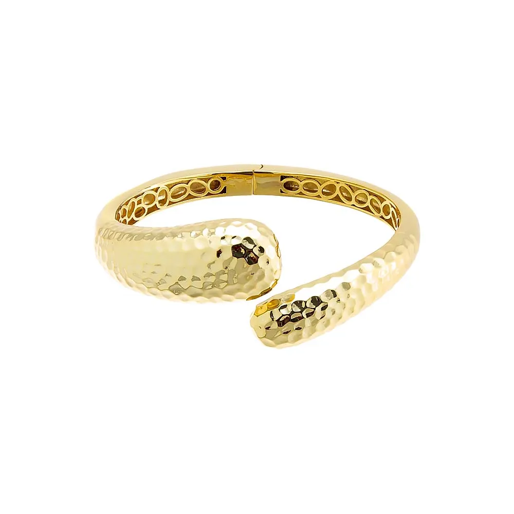 Intented Puffy Open Claw Bracelet sold by Adina Eden's